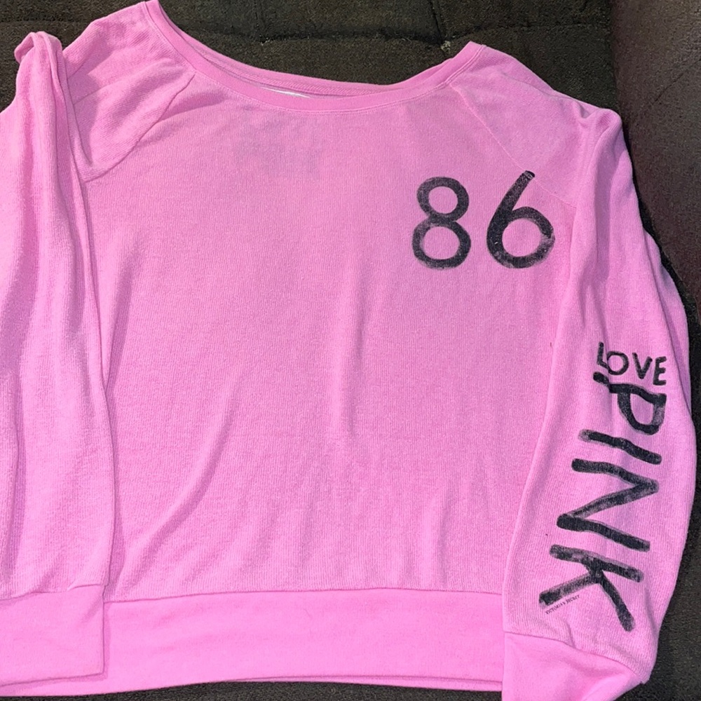 PINK long sleeve sweater large